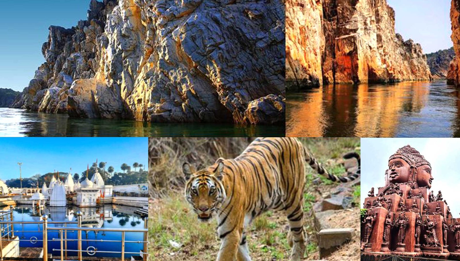 Explore Amarkantak temples, Bandhavgarh wildlife, and Jabalpur attractions