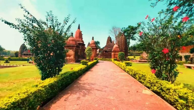 Old Kalachuri stone temples near the Narmada Udgam