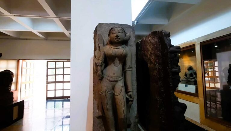 Old stone statues in the State Museum, Bhopal