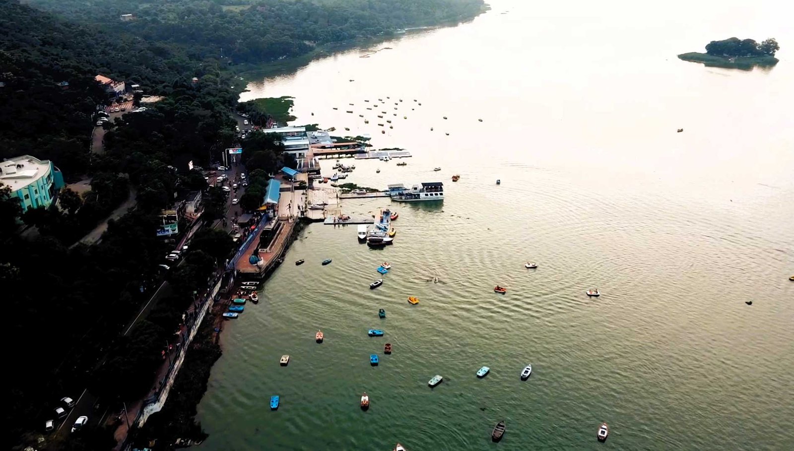 Upper Lake Bhopal view with calm water.