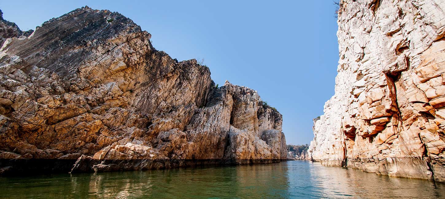 marble rocks at Bhedaghat near Jabalpur